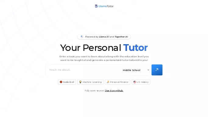 Llama Tutor — бесплатная нейросеть   для помощи в образовании,  Open Source. 