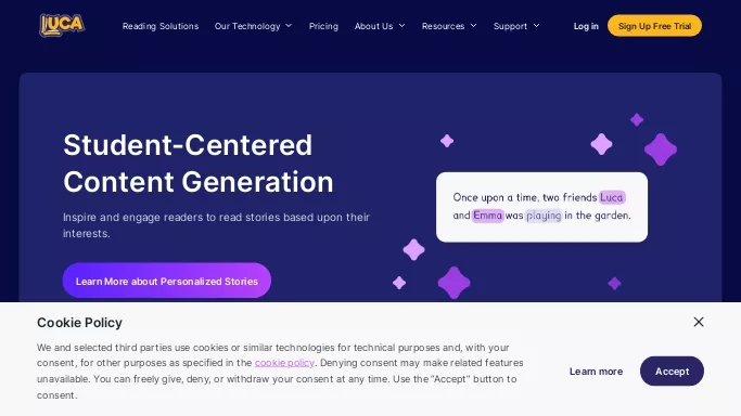 Luca — платная нейросеть   для помощи в образовании. 