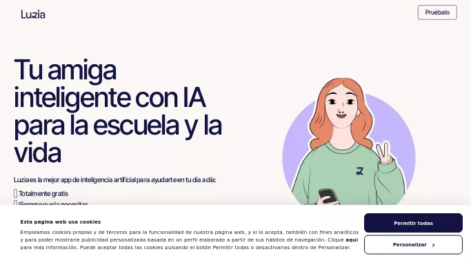 Luzia — платная нейросеть   для повышения продуктивности, для помощи в автоматизации,  — чат-бот,  для путешествий. 