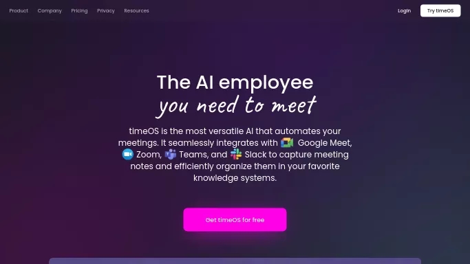 Magical AI — бесплатная нейросеть   помогающие в управлении персоналом,  для повышения продуктивности,  для суммаризации текста,  для помощи в образовании. Бесплатная версия с ограниченным функционалом, есть платные тарифы.