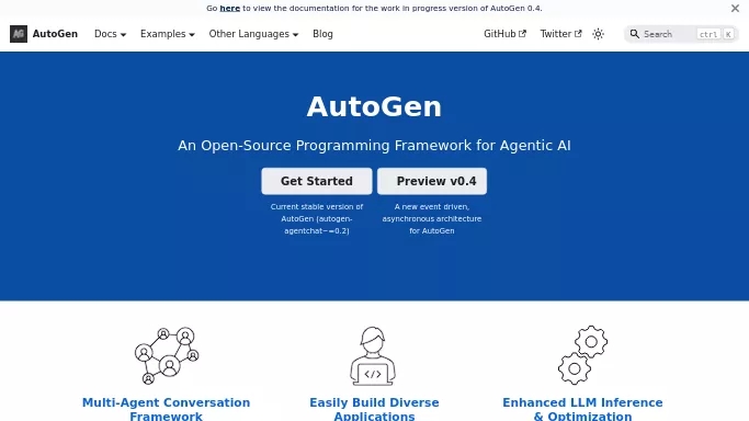 AutoGen — бесплатная нейросеть  , автономные ИИ (AGI),  для разработки программного обеспечения. 
