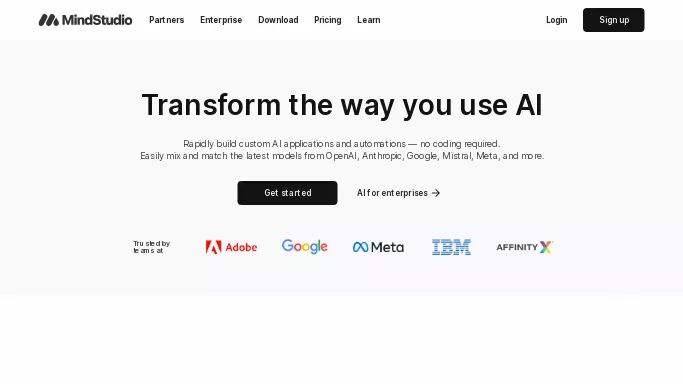 MindStudio — платная нейросеть  для помощи в автоматизации,  — чат-бот,  для no Code/Low Code разработки. 