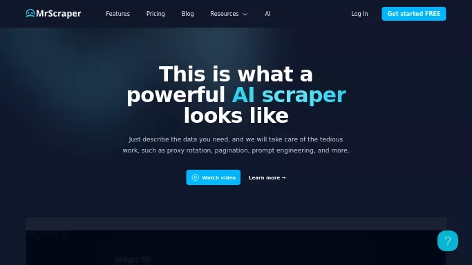 MrScrapper — бесплатная нейросеть   для научно-исследовательской деятельности. Бесплатная версия с ограниченным функционалом, есть платные тарифы.