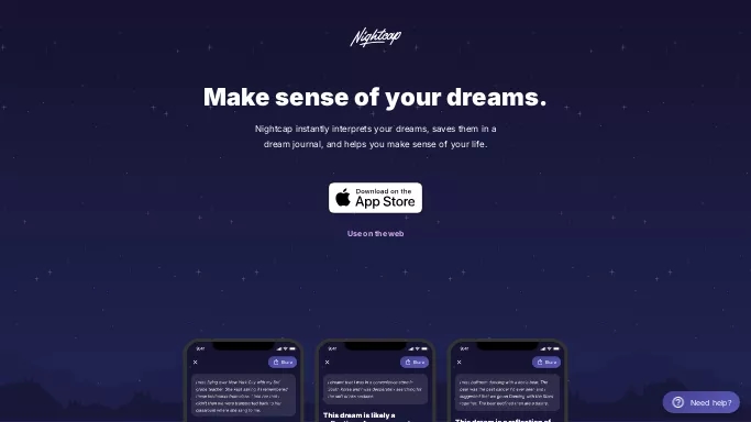 Nightcap — платная нейросеть   для повышения продуктивности, для помощи в автоматизации. Бесплатная версия с ограниченным функционалом, есть платные тарифы.