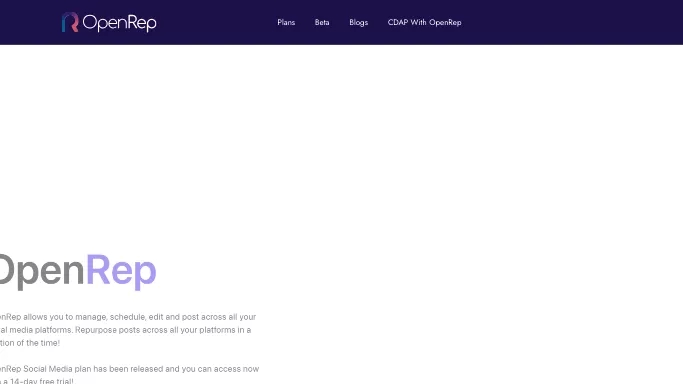 OpenRep — платная нейросеть   для SMM. 