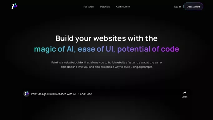 Palet — бесплатная нейросеть   для no Code/Low Code разработки. 