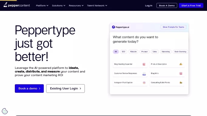 Peppertype.ai — бесплатная нейросеть   для написания текста,  для копирайтинга. Бесплатная версия с ограниченным функционалом, есть платные тарифы.