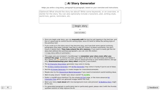 Perchance AI Story Generator — бесплатная нейросеть   для сторителлинга. 