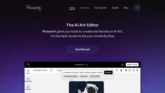 Picture it — бесплатная нейросеть   для редактирования изображений. Бесплатная версия с ограниченным функционалом, есть платные тарифы.