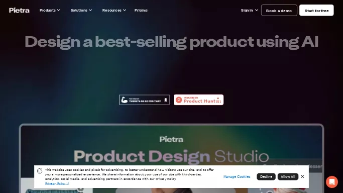 Product Design Studio — платная нейросеть   для дизайна,  для маркетинга,  для 3D и анимации. 