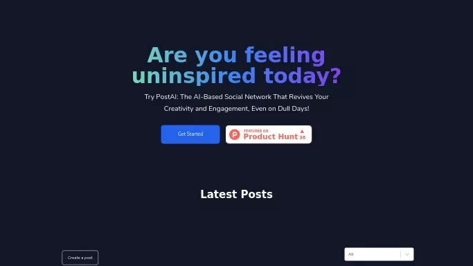 Post AI — бесплатная нейросеть . Бесплатная версия с ограниченным функционалом, есть платные тарифы.