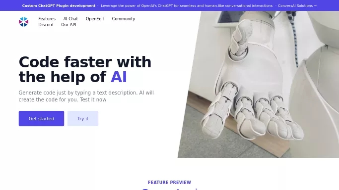 ProgrammingHelper — бесплатная нейросеть   для разработки программного обеспечения. 