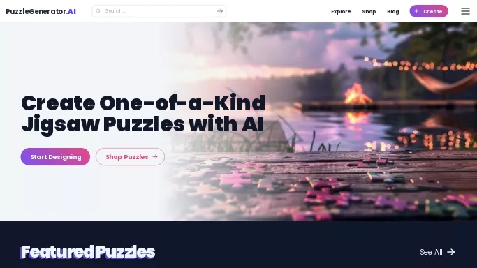 Puzzlegenerator — платная нейросеть   для развлечений. Бесплатная версия с ограниченным функционалом, есть платные тарифы.