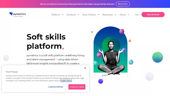 Pymetrics — платная нейросеть   помогающие в управлении персоналом. Бесплатная версия с ограниченным функционалом, есть платные тарифы.