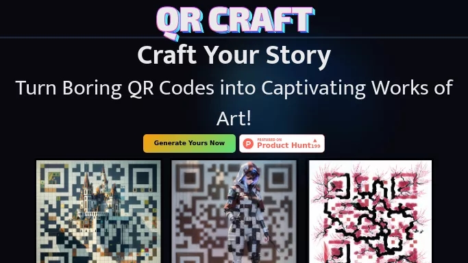 QRCraft — бесплатная нейросеть   для создания изображений,  для маркетинга. 