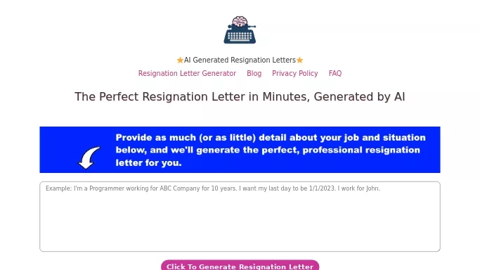Resign.ai — бесплатная нейросеть   для написания текста,  помогающие в управлении персоналом,  для повышения продуктивности, для помощи в автоматизации. 