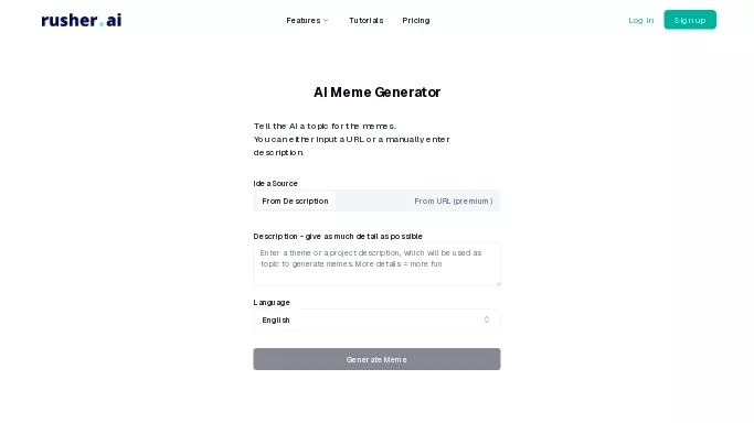 AI Meme by Rusher — бесплатная нейросеть   для развлечений,  для создания изображений. 