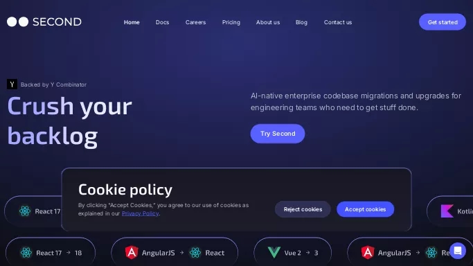 Second.dev — платная нейросеть   для разработки программного обеспечения. Бесплатная версия с ограниченным функционалом, есть платные тарифы.