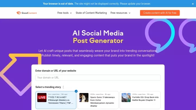 AI Social Media Post Generator — бесплатная нейросеть   для SMM,  для маркетинга. 