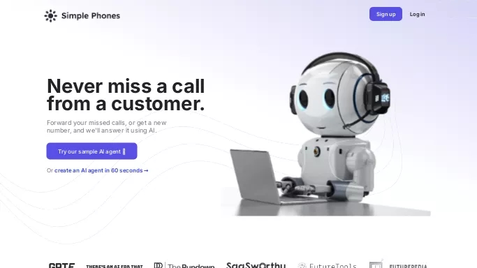 Simple Phones — бесплатная нейросеть   для маркетинга, , автономные ИИ (AGI). Бесплатная версия с ограниченным функционалом, есть платные тарифы.