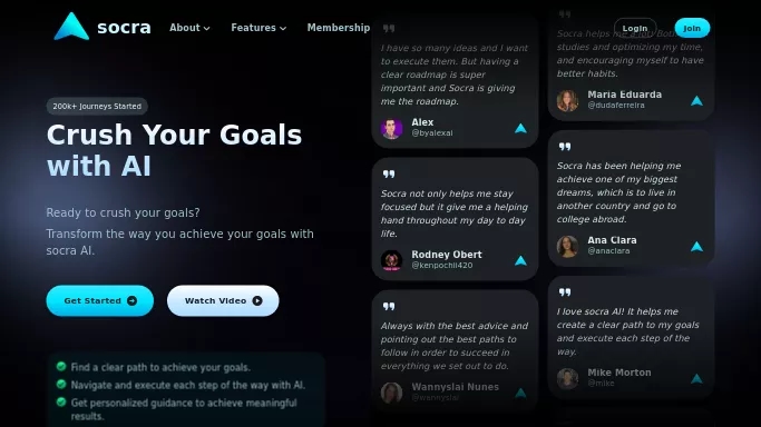 Socra AI — бесплатная нейросеть   для маркетинга,  для повышения продуктивности. Бесплатная версия с ограниченным функционалом, есть платные тарифы.