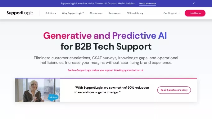 Supportlogic — платная нейросеть   для маркетинга. 