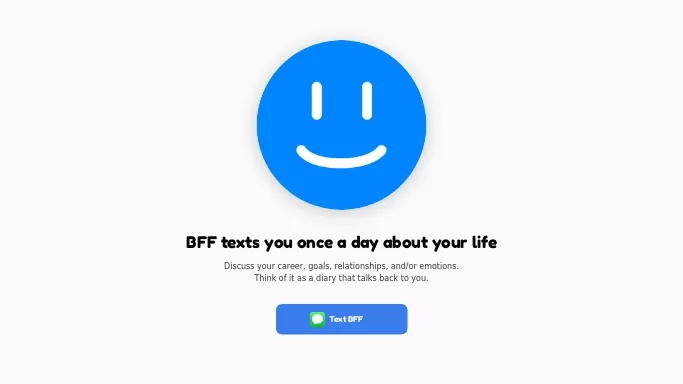 BFF — бесплатная нейросеть   для развлечений. Бесплатная версия с ограниченным функционалом, есть платные тарифы.
