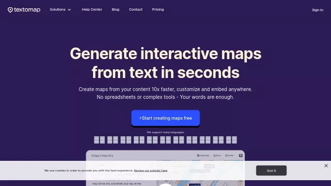 Textomap — бесплатная нейросеть   для no Code/Low Code разработки. Бесплатная версия с ограниченным функционалом, есть платные тарифы.