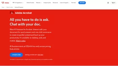 Нейросеть Acrobat AI by Adobe - Таблицы и PDF,Суммаризация текста,Продуктивность,Образование
