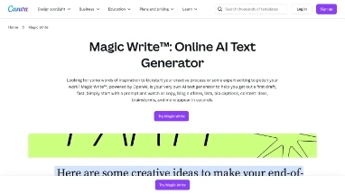 Нейросеть Magic Write - Генерация текста,Дизайн,Маркетинг