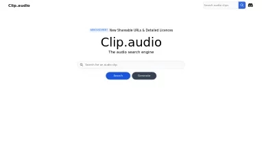 Нейросеть Clip.audio - Поисковые системы