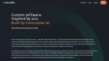 Нейросеть Durable AI - No Code/Low Code,Маркетинг,Разработка ПО