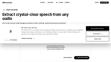 Нейросеть ElevenLabs Voice Isolator - Редактирование аудио