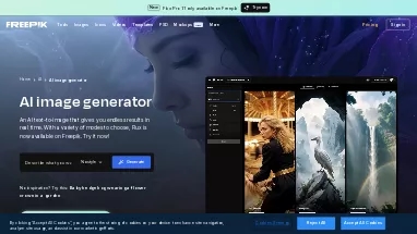 Нейросеть Freepik AI Image Generator - Генерация изображений,Маркетинг