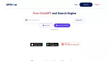 Нейросеть GPTGO - Расширения ChatGPT,Поисковые системы