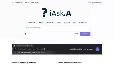 Нейросеть iAsk.AI - Поисковые системы