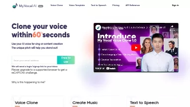 Нейросеть MyVocal AI - Развлечения,Генерация голоса