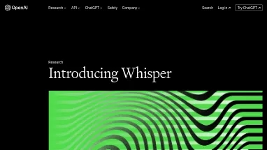 Нейросеть Whisper OpenAI - Open Source,Транскрибация аудио и видео,Продуктивность,Образование