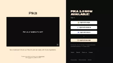 Нейросеть Pika 1.5 - Генерация видео