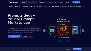 Нейросеть PromptsIdeas - Промпты,Образование,Дизайн