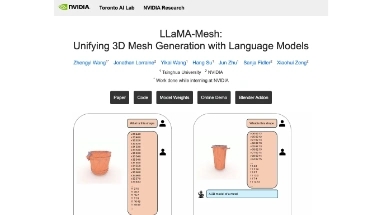 Нейросеть LLaMA-Mesh - 3D и анимация
