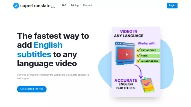 Нейросеть Supertranslate - Транскрибация аудио и видео,Продуктивность,Образование