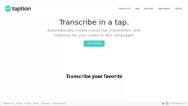 Нейросеть Taption - Транскрибация аудио и видео,Продуктивность,Образование