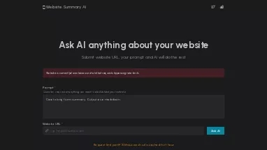 Нейросеть Website Summary AI - Суммаризация текста,Продуктивность,Образование