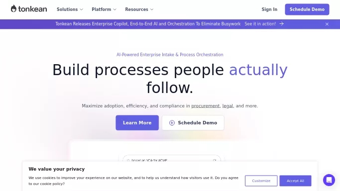 Tonkean — платная нейросеть   для no Code/Low Code разработки, для помощи в автоматизации. 