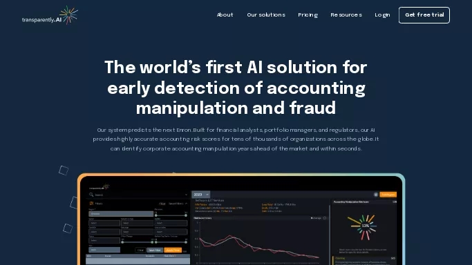 Transparently.AI — бесплатная нейросеть   для работы с финансами. Бесплатная версия с ограниченным функционалом, есть платные тарифы.
