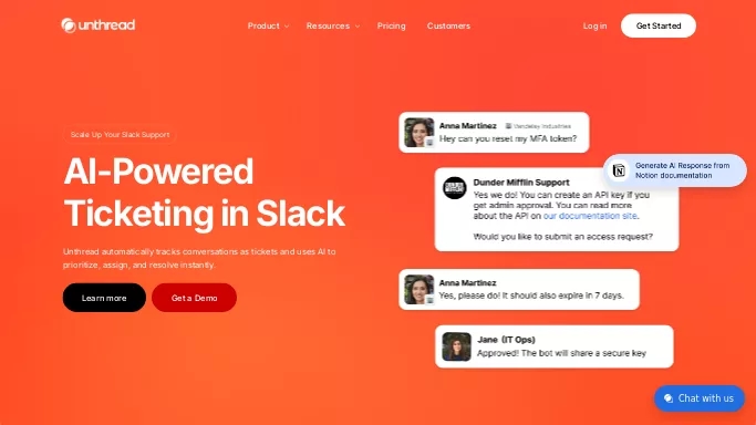 Unthread — платная нейросеть   для маркетинга. 