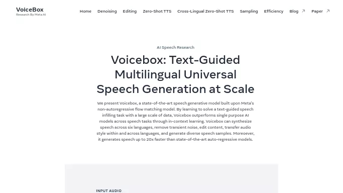 Voicebox by Meta — бесплатная нейросеть  undefined. 