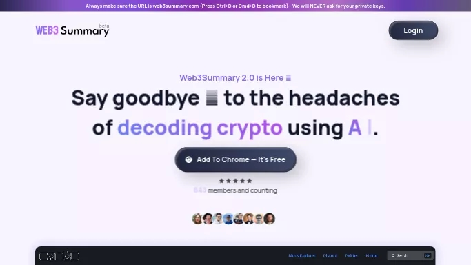 Web3 Summary — бесплатная нейросеть  , расширения ChatGPT,  для работы с финансами. 