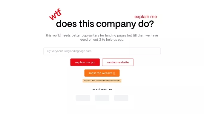 WTF Does This Company Do — бесплатная нейросеть   для повышения продуктивности. 